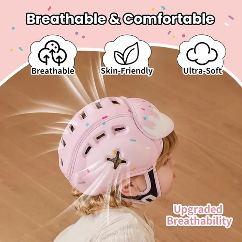 Vista 6 de Mambobaby Casco protector de cabeza de bebé para gatear caminando 6-24 Dulzura de bayas