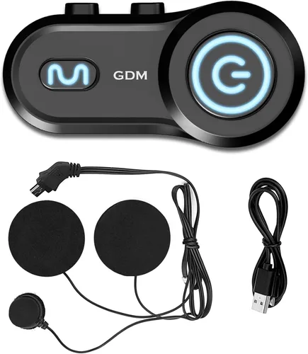 Vista 2 de GDM Beast - Casco de motocicleta Bluetooth Dual