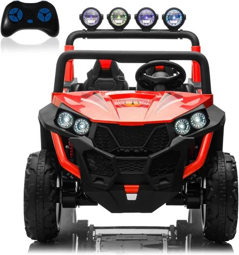 Vista 9 de 24V Ride On UTV Car 2 Seater Electric Ride On Juguete para Niños 4WD Camión Negro