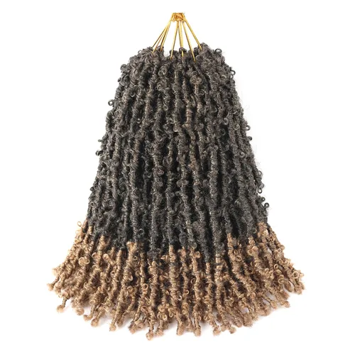 Vista 40 de Superlight Butterfly Locs - Cabello de ganchillo de 12 pulgadas, 6 paquetes