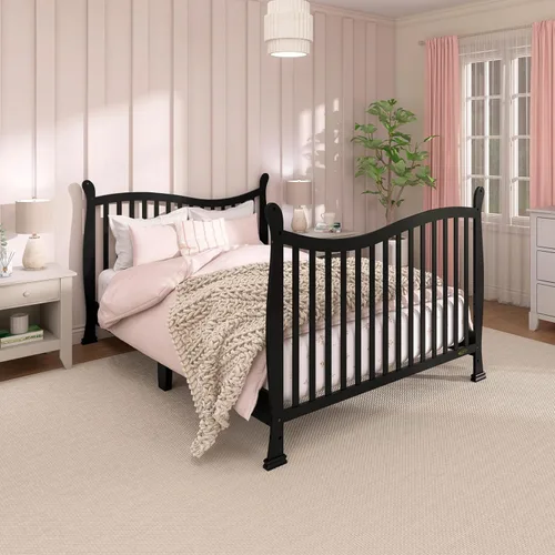 Vista 10 de Cuna convertible en cama Dream On Me Violet, 7 en 1, Cuna, paquete de de 1, Negro