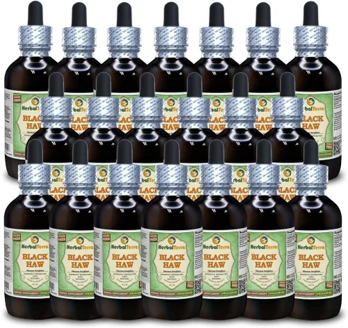 Vista 17 de Herbal Terra LLC Black Haw (Viburnum Prunifolium) Tintura, extracto líquido de corteza seca, 2 onzas