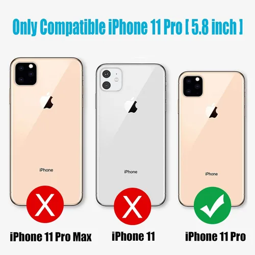 Vista 2 de Funda de batería para iPhone 11 Pro, mejorada 7000 mAh, ultra delgada, portátil, funda protectora de carga inteligente, compatible con iPhone 11 Pro
