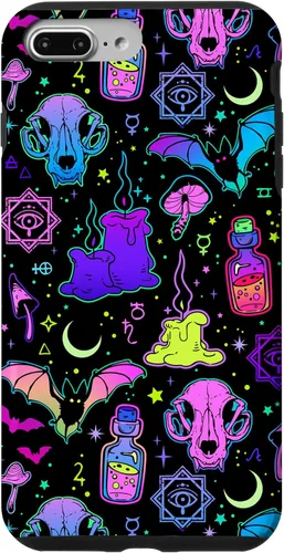 Vista 12 de Funda de brujería mágica para iPhone 16 con diseño gótico pastel de Halloween