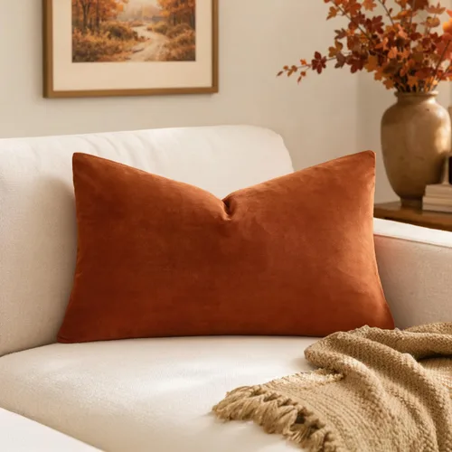Vista 36 de MIULEE Funda de almohada de terciopelo suave, de lujo, decorativa, de Navidad, funda de cojín rectangular, decoración del hogar para sofá Verde