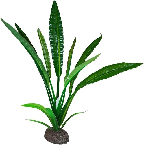 Vista 2 de Fluval Planta plástica de la trompeta del agua de Betta, decoración plástica del acuario de la planta