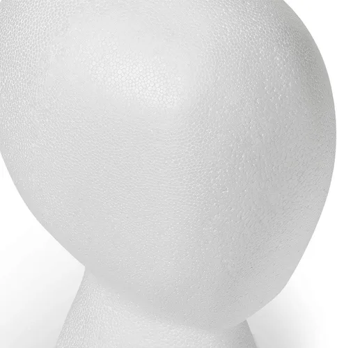 Vista 3 de FloraCraft SmoothFōM - Cabeza sin rostro de 5.8 x 6.8 x 9.8 pulgadas, color blanco
