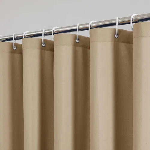 Vista 26 de OVZME Zora Cortina de Ducha de Tela para Cabina de 36 x 72 Pulgadas - Cortina de Ducha Pequeña Suave Negra para Baño para Tamaño de Cabina Estrecha