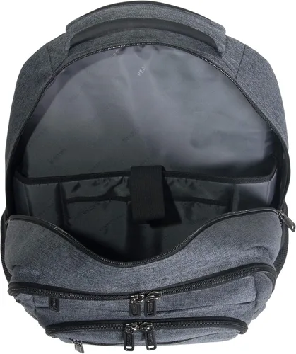 Vista 5 de Kenneth Cole REACTION Travelier - Mochila de viaje para laptop y tablet para negocios escuela y viajes Carbón vegetal Travelier - Mochila de viaje