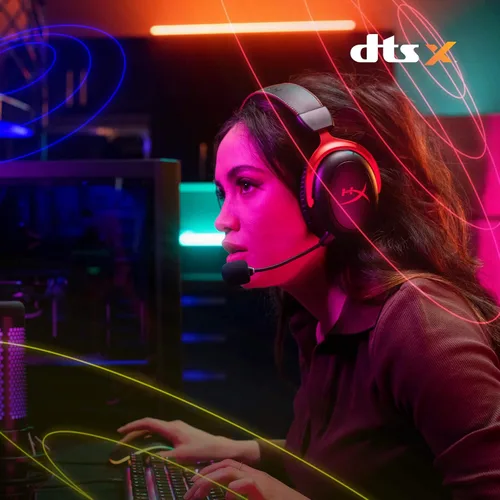 Vista 4 de HyperX Cloud II Wireless - Auriculares para juegos para PC, PS4PS5 y QuadCast S - Micrófono condensador USB RGB para PC, PS4, PS5 y Mac, soporte
