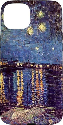 Vista 9 de Starry Night Over The Rhone, Vincent Van Gogh. Funda para iPhone 17