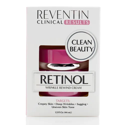 Vista 3 de Reventin Clinical Results Retinol Wrinkle Rewind - Loción hidratante facial antienvejecimiento para arrugas, manchas de edad y piel seca, crema