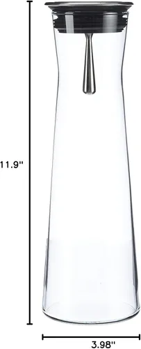 Vista 9 de Simax - Decantador para agua INDIS 1.1L jugo de vino, klid de metal, talla única, transparente