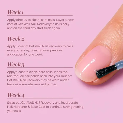 Vista 4 de LONDONTOWN Get Well Nail Recovery, 0.4 fl. oz. Reparación de fortalecimiento de uñas débiles y dañadas