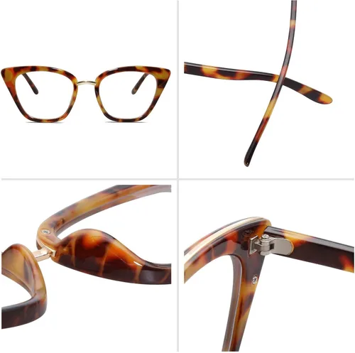 Vista 4 de SOJOS Cateye Anti Blue Light Blocking Glasses Women Computer Eyeglasses SJ5051