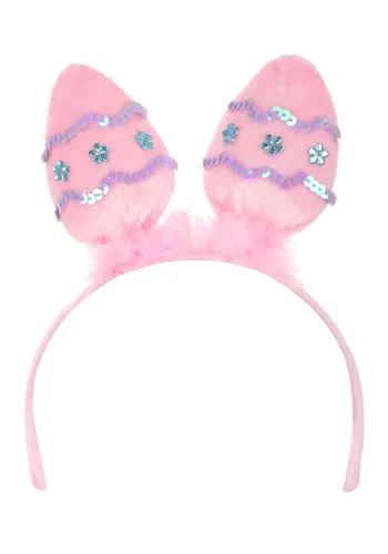 Vista 3 de Diadema Accesorio Huevo de Pascua Rosa Multicolor