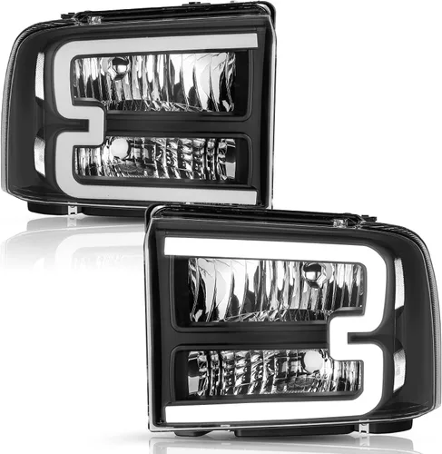 Vista 14 de TUSDAR Juego de montaje de faros delanteros para Ford F250 F350 F450 F550 Super Duty 2005-2007 / Ford Excursion 2005 lado del conductor