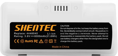 Vista 4 de Shentec Batería de 6000mAh 3.6V compatible con iRobot Braava Jet 240