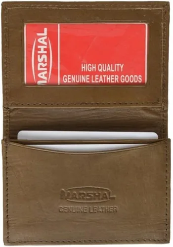 Vista 4 de Cartera extensible de piel auténtica con tarjetero de tarjeta de crédito