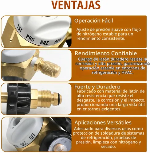 Vista 4 de Válvula de control del regulador de purga de nitrógeno VN-500