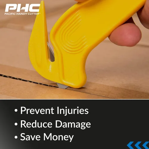 Vista 4 de Pacific Handy Cutter - Cortadores estándar y seguros para alimentos con divisor de cinta, paquete de 2