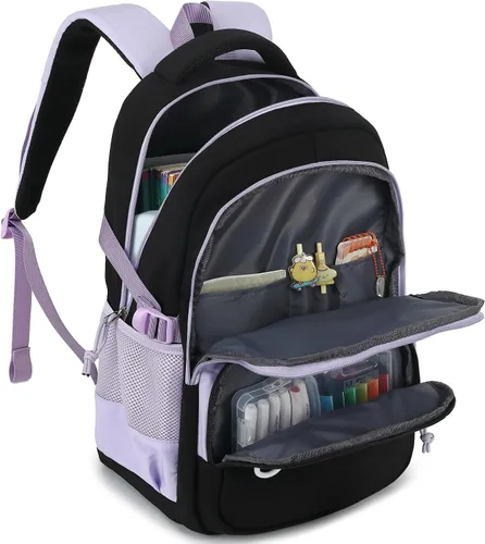 Vista 8 de CAMTOP Mochila escolar para laptop universitaria, mochila para computadora de 15.6 pulgadas para mujeres y niñas