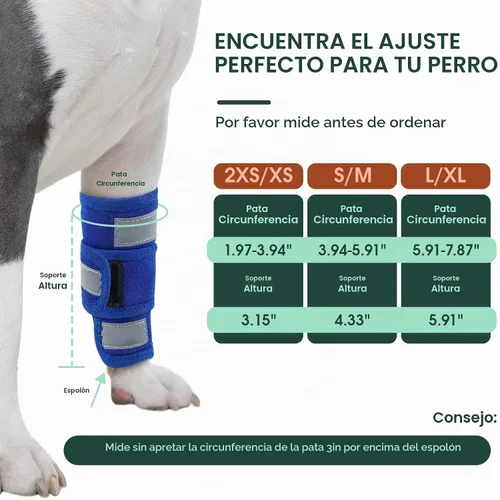 Vista 7 de Kuoser Soporte de pierna delantera para perro y protector de codo, codo ajustable para perro con tira reflectante, manga de compresión para piernas