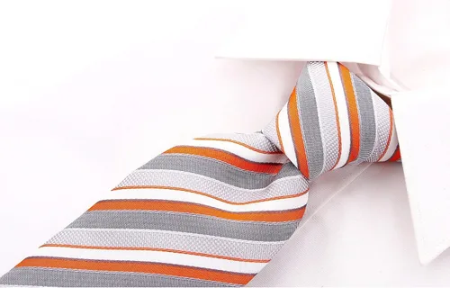 Vista 17 de Scott Allan - Corbatas de rayas para hombre - Corbata tejida para hombre