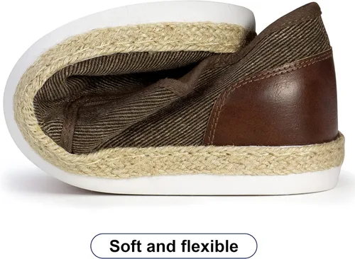 Vista 4 de TOBER Mocasines casuales sin cordones para hombre, zapatos de barco, zapatos antideslizantes para caminar, zapatos de moda para hombres, ocio