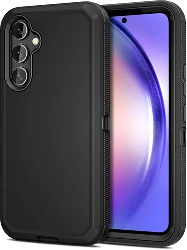 Vista 18 de Jiunai Funda para Samsung Galaxy A34, resistente, a prueba de golpes, de doble capa, protección de puerto, híbrida, resistente, para Samsung Galaxy