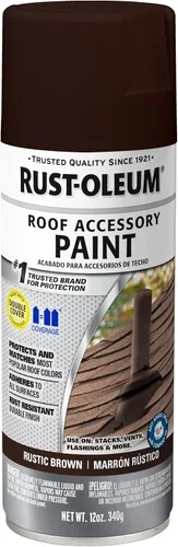 Vista 9 de Rust-Oleum 302125 Pintura en aerosol para recubrimiento de accesorios de techado, 12 onzas, Espresso Shake Batido Espresso