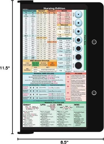 Vista 5 de WhiteCoat® Clipboard - Edición para Enfermería (Negro, Doble Pliegue)