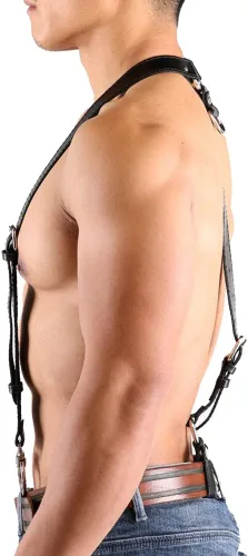 Vista 5 de Arnés para hombre ajustable en el pecho y tirantes ajustables para el hombro correas arnés