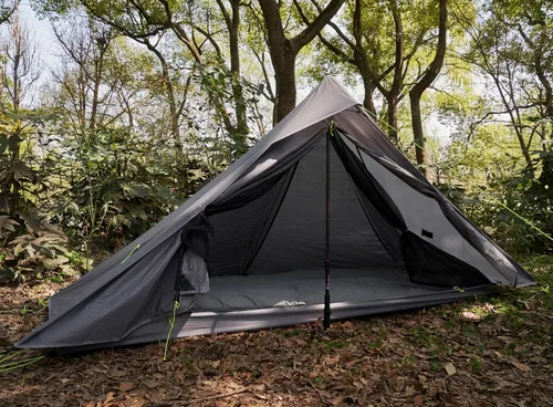 Vista 7 de Altair One - Tienda de campaña de senderismo ultraligera, nailon SIL impermeable, doble pared, 3 estaciones, refugio para 1 persona para mochileros