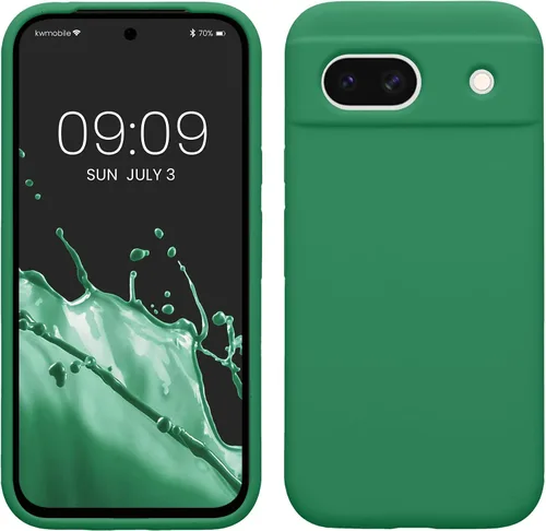 Vista 108 de kwmobile Funda Compatible con Google Pixel 6 Pro - Funda de Teléfono de Silicona TPU con Acabado Suave - Azul Caribe
