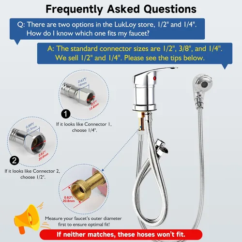 Vista 9 de Kit de rociador de manguera de tazón de champú con conector G1/2 pulgadas, manguera de champú de acero inoxidable de 47 pulgadas con cabezal