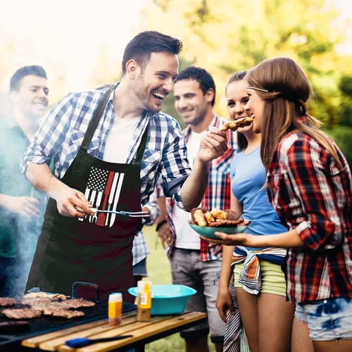 Vista 7 de Delantal divertido para hombres BBQ Grill Cooking Delantal