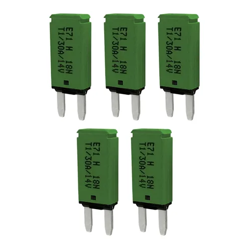 Vista 13 de Mini ATM Auto Reinicio 5 Amperios Disyuntor de Circuito Fusible para Protección de Batería de Audio Automotriz Marina RV Coche Camión (T1) Reinicio