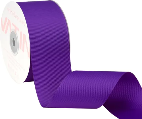 Vista 188 de VATIN Cinta de Grogrén Negra, 1-1/2" x 50 Yardas Continuas, Cinta de Grogrén de Poliéster Negra, Usar para Lazos de Bricolaje, Accesorios