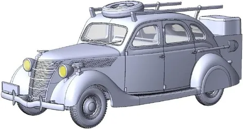 Vista 8 de Roden 818-1/35 - Ford V8-G81A Funkwagen, Maqueta de plástico