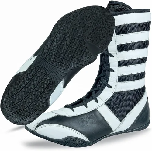 Vista 3 de Zapatos de boxeo profesionales transpirables, zapatos de entrenamiento para adultos y jóvenes, hombres y mujeres, suela de goma antideslizante