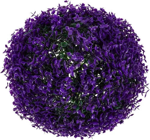 Vista 11 de BESPORTBLE Bola de césped artificial, adorno decorativo de imitación para plantas, esfera redonda, de plástico, bola de planta falsa, decoración