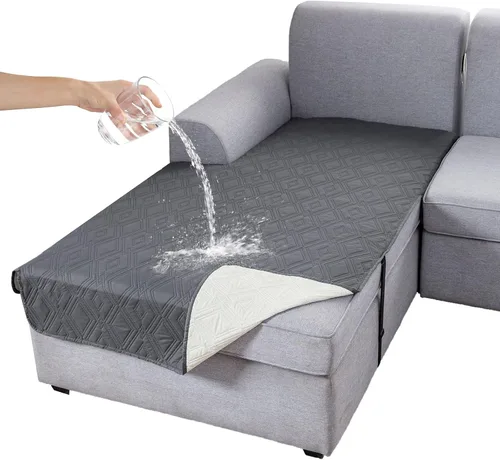 Vista 25 de Genina Juego de 2 Fundas de Reposabrazos para Sofá 100% Impermeables, Fundas para Reposabrazos de Sofá, Sillón, Protectores Antideslizantes
