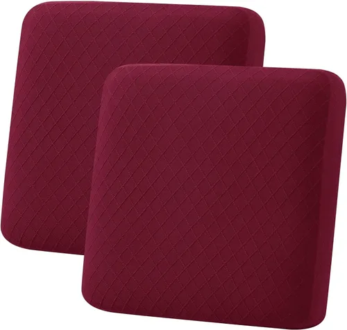 Vista 49 de hyha Fundas de cojín para sofá al aire libre, fundas lavables para sofá seccional, jaspe de diamante, funda elástica para cojín de asiento de sofá