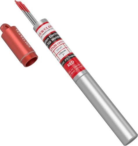 Vista 19 de YESWELDER Electrodo de tungsteno TIG Weld 1/8"x 7" 10-pk, no radiactivo comparable a E3 púrpura