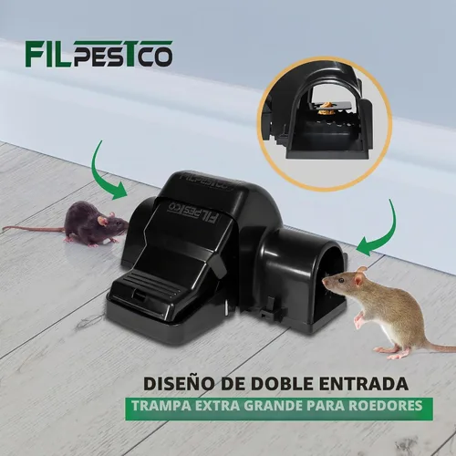 Vista 4 de Trampas grandes para ratas, trampas para ratones, trampa de túnel, 2