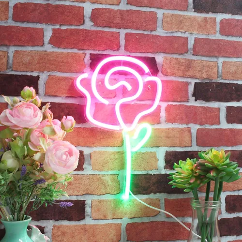 Vista 4 de ADVPRO Rose Flex Silicone LED Neon Sign - Blue - st16s32-fnu0034-b