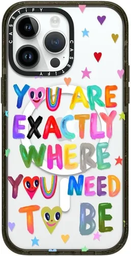 Vista 180 de CASETiFY Impact - Funda para iPhone 13 [protección contra caídas de 6.6 pies/compatible con Magsafe] Black Kingsnake, color negro transparente