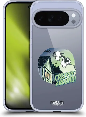 Vista 164 de Head Case Designs Funda de gel Spooktacular con licencia oficial de Peanuts Linus y Snoopy [protección de grado militar] compatible con Google Pixel