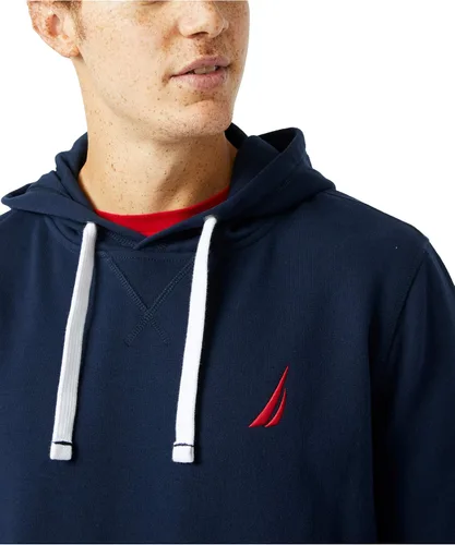 Vista 5 de Nautica Sudadera con capucha de forro polar con logotipo de clase J